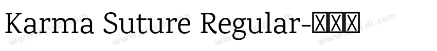 Karma Suture Regular字体转换